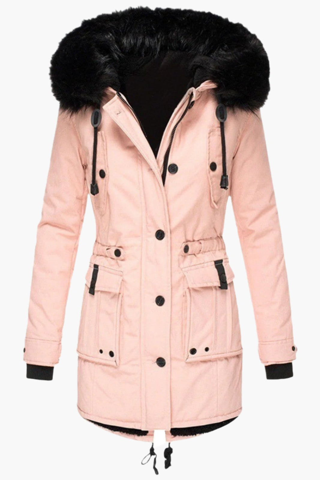 Cozy Hooded Faux Fur Winter Coat for Stylish Cold-Weather Comfort 4