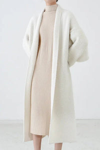 Cozy Hooded Longline Knit Cardigan for Effortless Layering 1