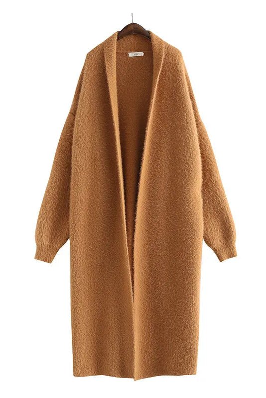 Cozy Hooded Longline Knit Cardigan for Effortless Layering 2