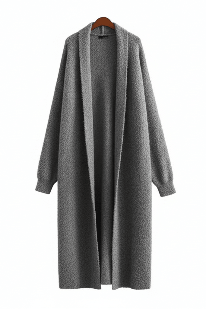 Cozy Hooded Longline Knit Cardigan for Effortless Layering 4