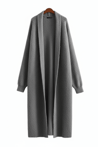 Cozy Hooded Longline Knit Cardigan for Effortless Layering 4