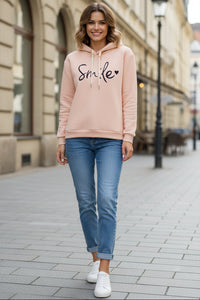 Cozy Hoodie with Playful Smile Design for Everyday Comfort 0