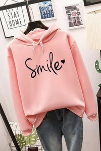 Cozy Hoodie with Playful Smile Design for Everyday Comfort 1