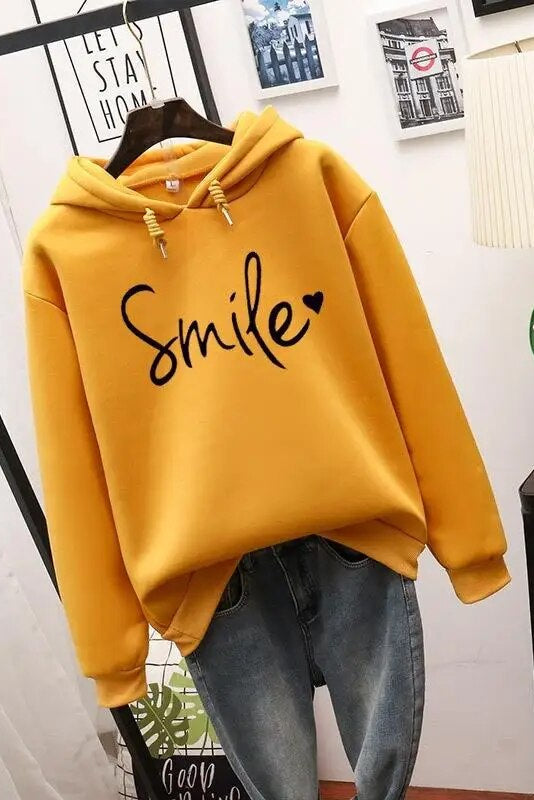Cozy Hoodie with Playful Smile Design for Everyday Comfort 3