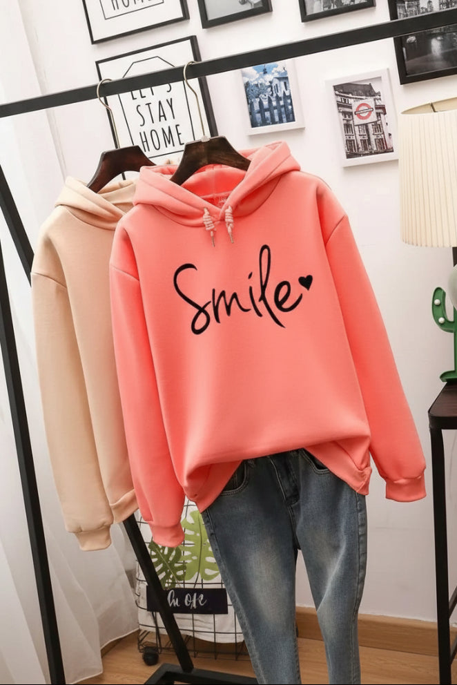 Cozy Hoodie with Playful Smile Design for Everyday Comfort 5