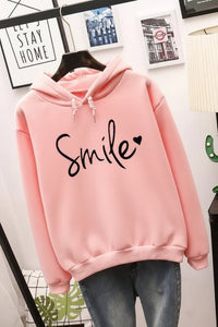 Cozy Hoodie with Playful Smile Design for Everyday Comfort 7