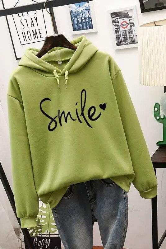 Cozy Hoodie with Playful Smile Design for Everyday Comfort 8