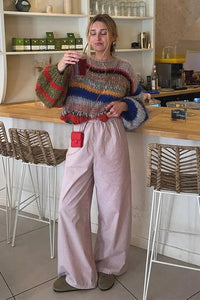 Cozy Multicolor Mohair Sweater for Effortless Everyday Style 5