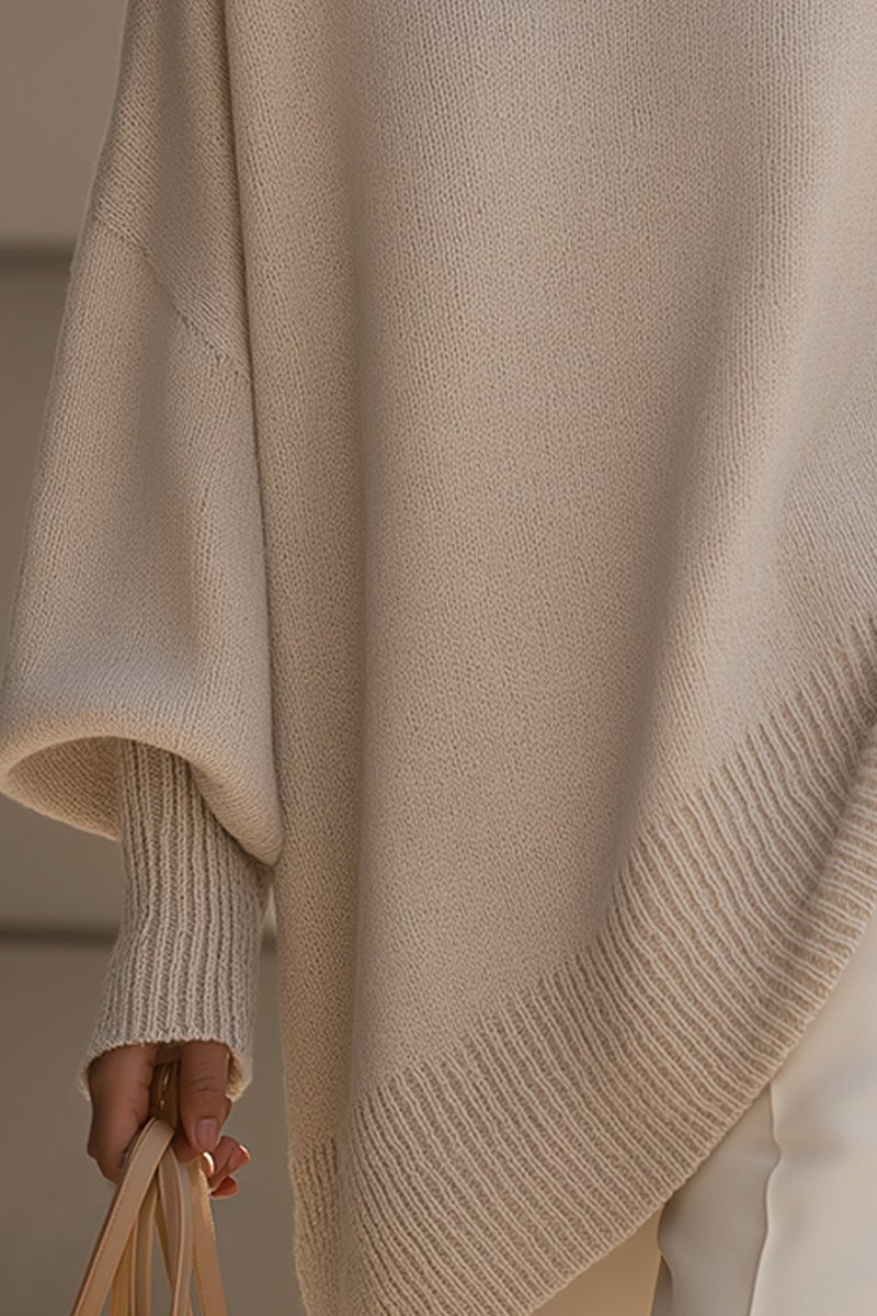 Cozy Oversized Knit Sweater for Elegant Cold-Season Style 5