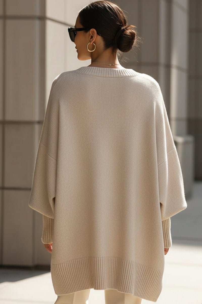 Cozy Oversized Knit Sweater for Elegant Cold-Season Style 6