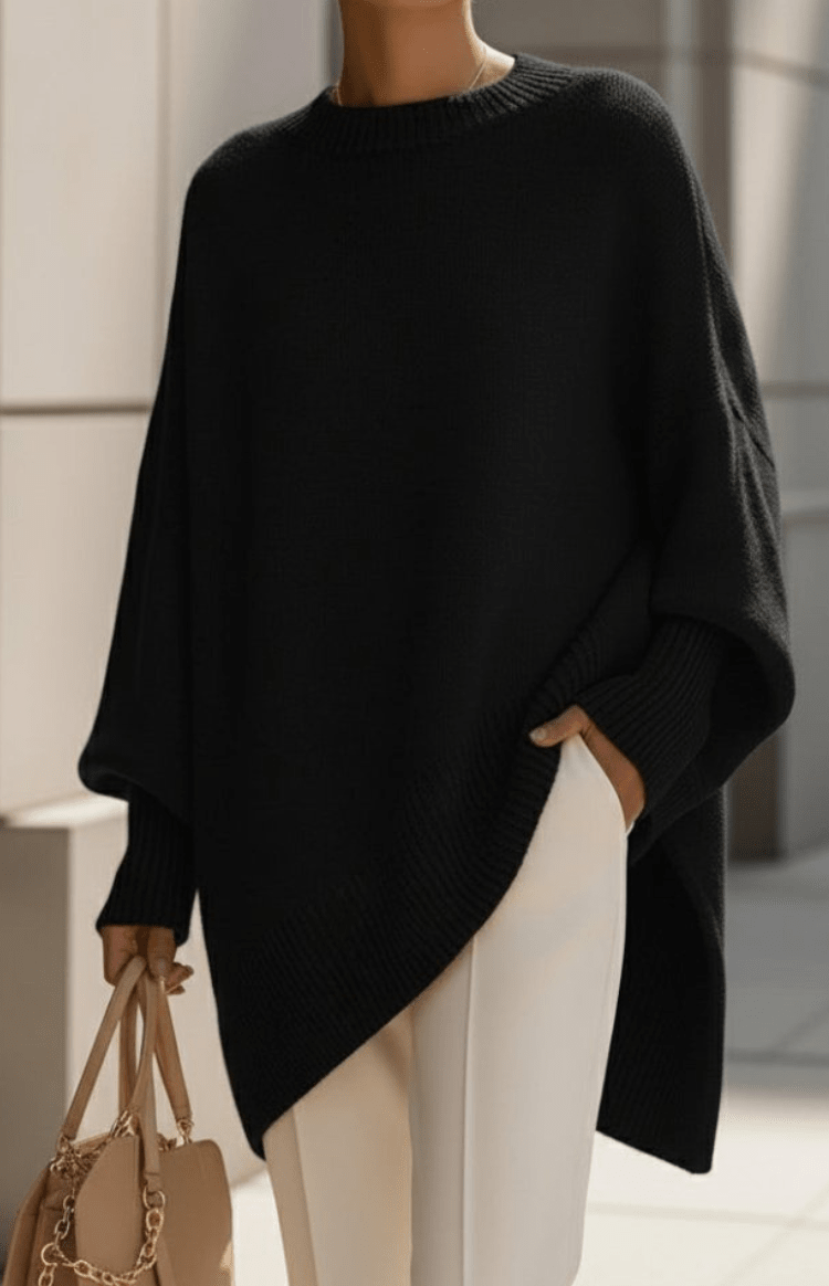 Cozy Oversized Knit Sweater for Elegant Cold-Season Style 8