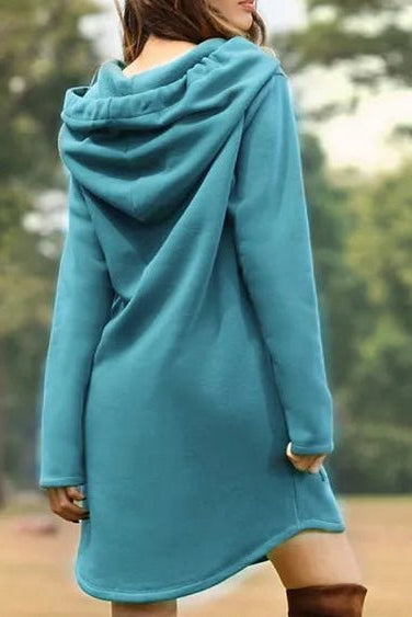 Cozy Velour Hoodie Dress for Effortless Style and Comfort 2
