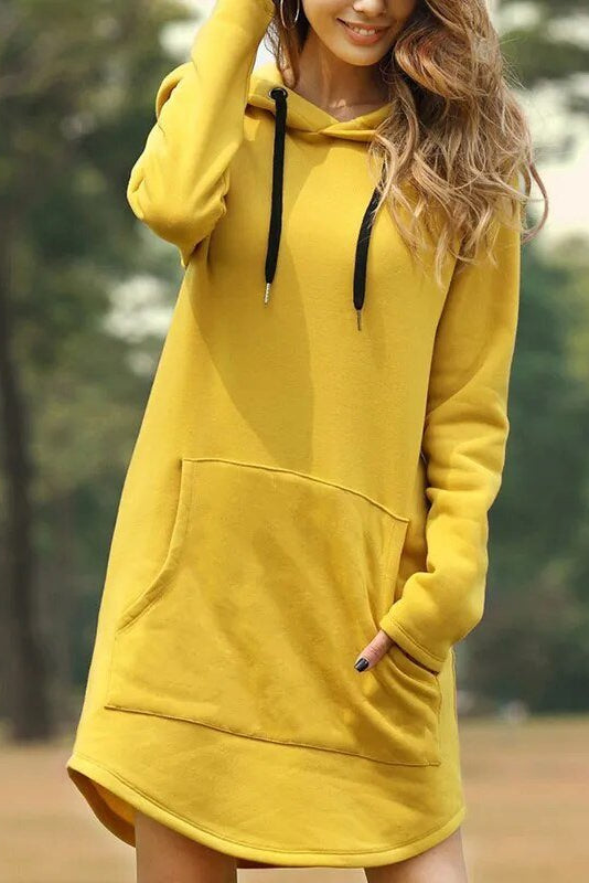 Cozy Velour Hoodie Dress for Effortless Style and Comfort 3