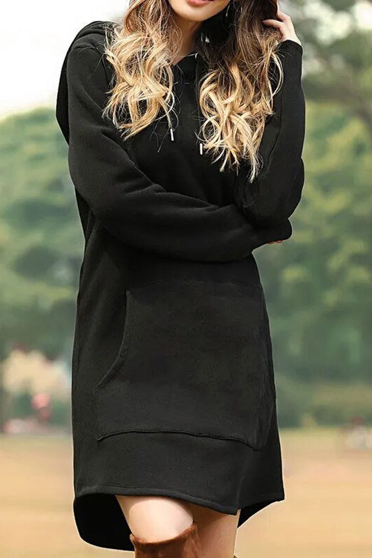 Cozy Velour Hoodie Dress for Effortless Style and Comfort 5