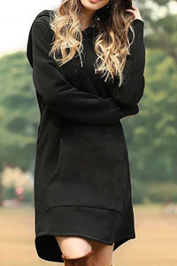 Cozy Velour Hoodie Dress for Effortless Style and Comfort 5