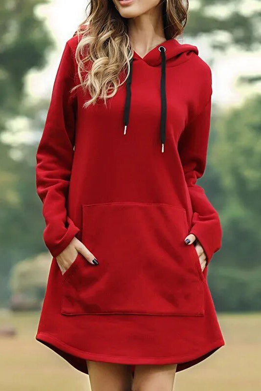 Cozy Velour Hoodie Dress for Effortless Style and Comfort 6