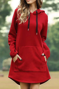 Cozy Velour Hoodie Dress for Effortless Style and Comfort 6