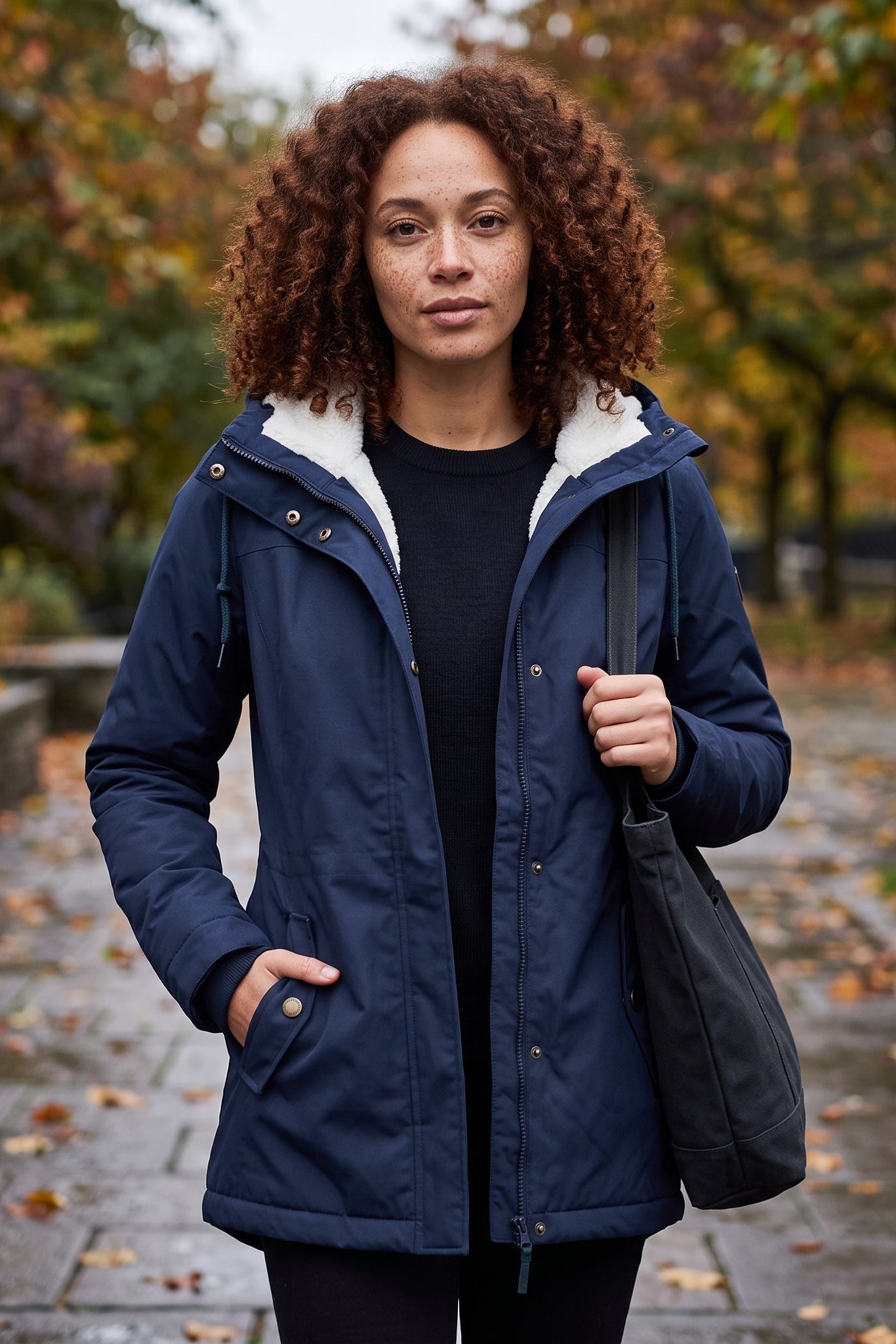 Hooded Longline Button Front Coat