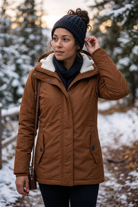 Hooded Longline Button Front Coat