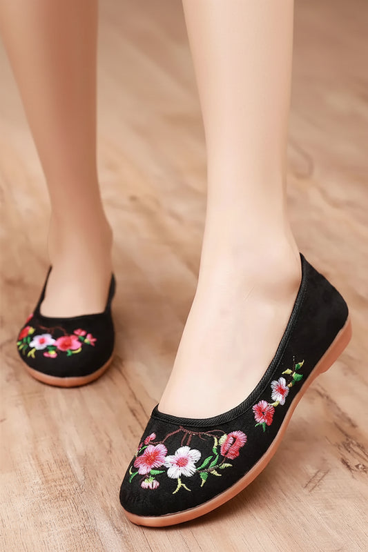 Cresfimix - Lightweight Floral Dance Loafers for Women 0