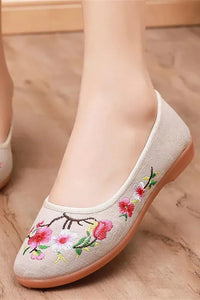 Cresfimix - Lightweight Floral Dance Loafers for Women 4