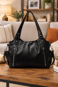 Versatile Shoulder Handbag with Spacious Compartments