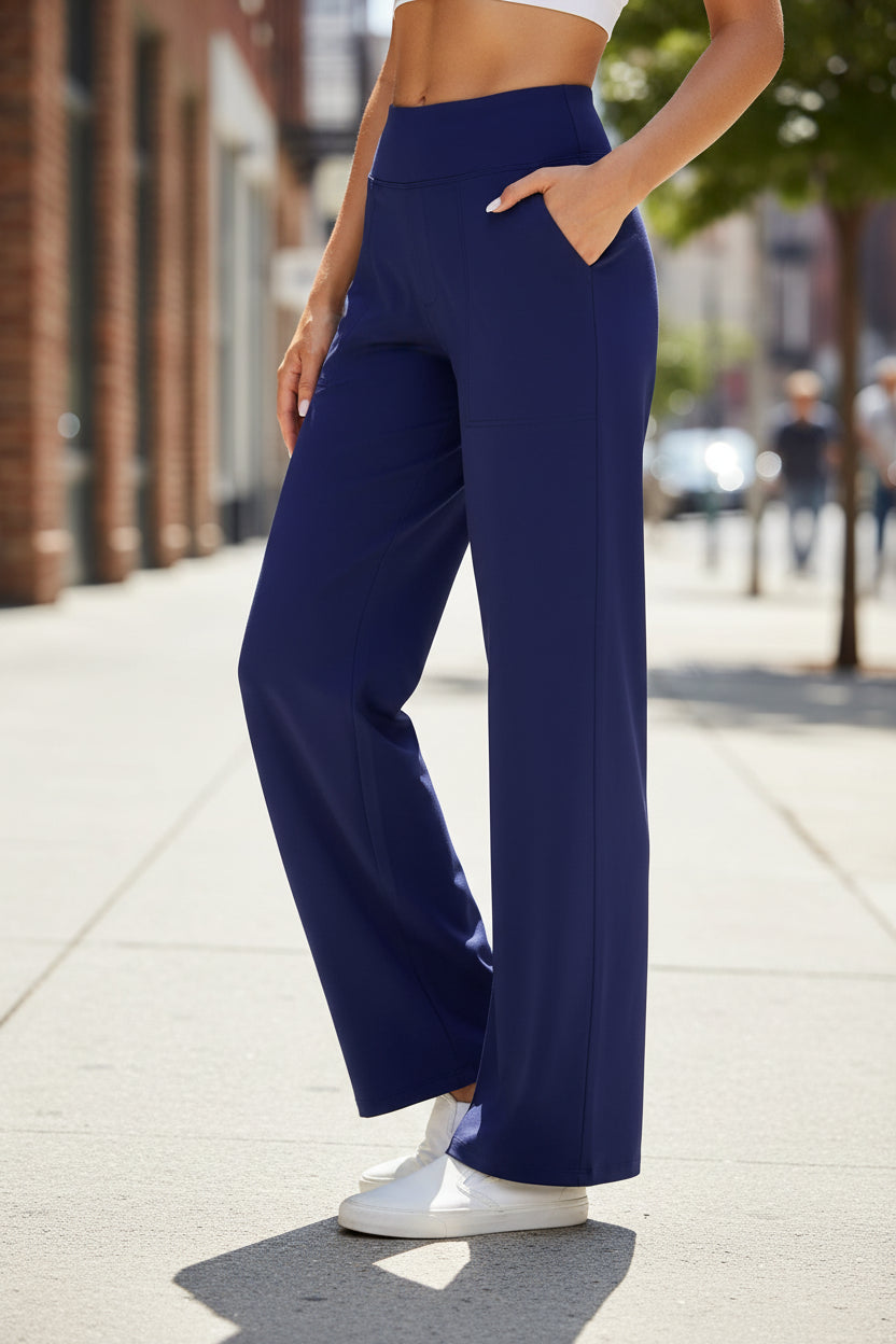 High-Waisted Wide-Leg Yoga Pants