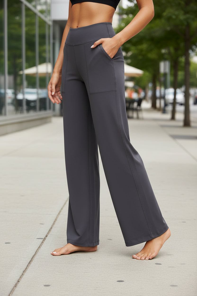 High-Waisted Wide-Leg Yoga Pants