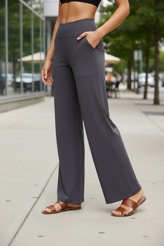 High-Waisted Wide-Leg Yoga Pants