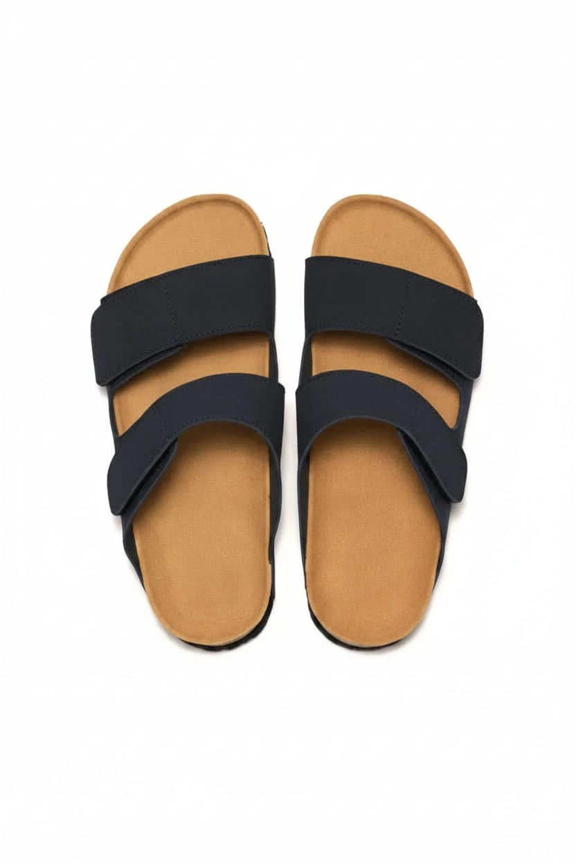 Arch Support Double Strap Slide Sandals