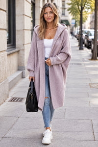 Oversized Hooded Batwing Outerwear