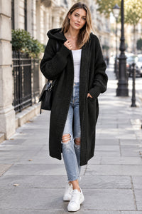 Oversized Hooded Batwing Outerwear