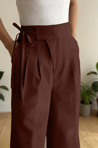 Draped Wide-Leg Casual Slacks for Effortless Elegance 3