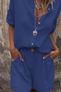Effortless Linen Shirt and Tailored Shorts Set for Warm Days 8