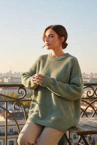 Effortless Ribbed Knit Sweater for Everyday Comfort and Style 1