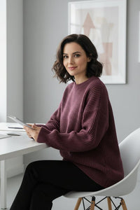 Effortless Ribbed Knit Sweater for Everyday Comfort and Style 3