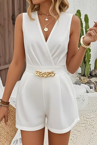 Elegant Black Jumpsuit with Deep V-Neck and Wide-Leg Cut 8