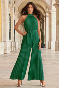 Elegant Black Jumpsuit with Pleats for Effortless Style and Comfort 2