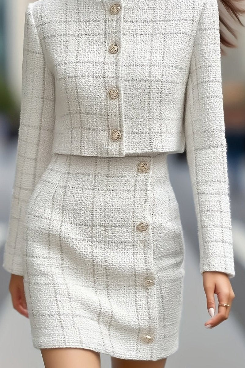Elegant Blazer Skirt Set for Effortless Chic Style and Versatile Wear 0
