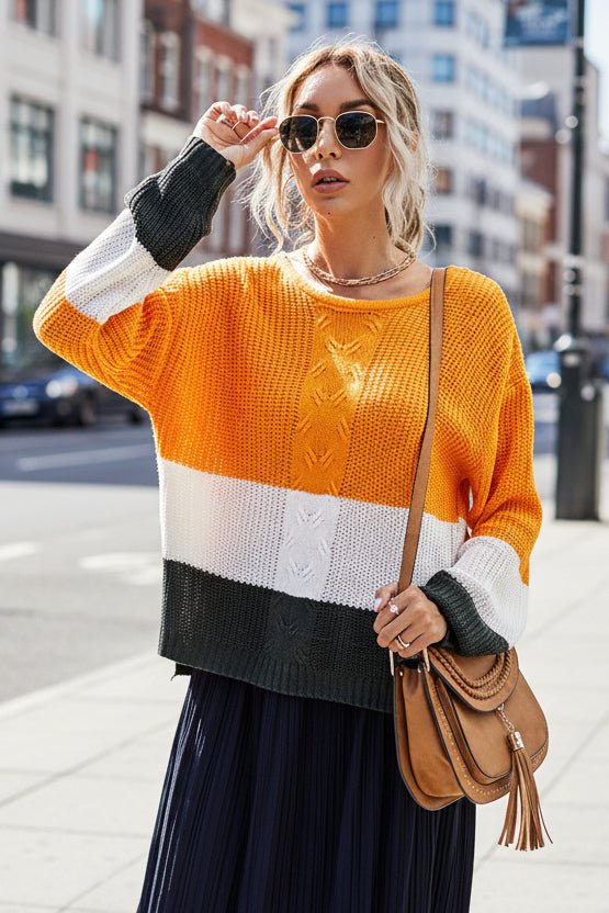 Elegant Cable Knit Sweater for Cozy Everyday Style 0