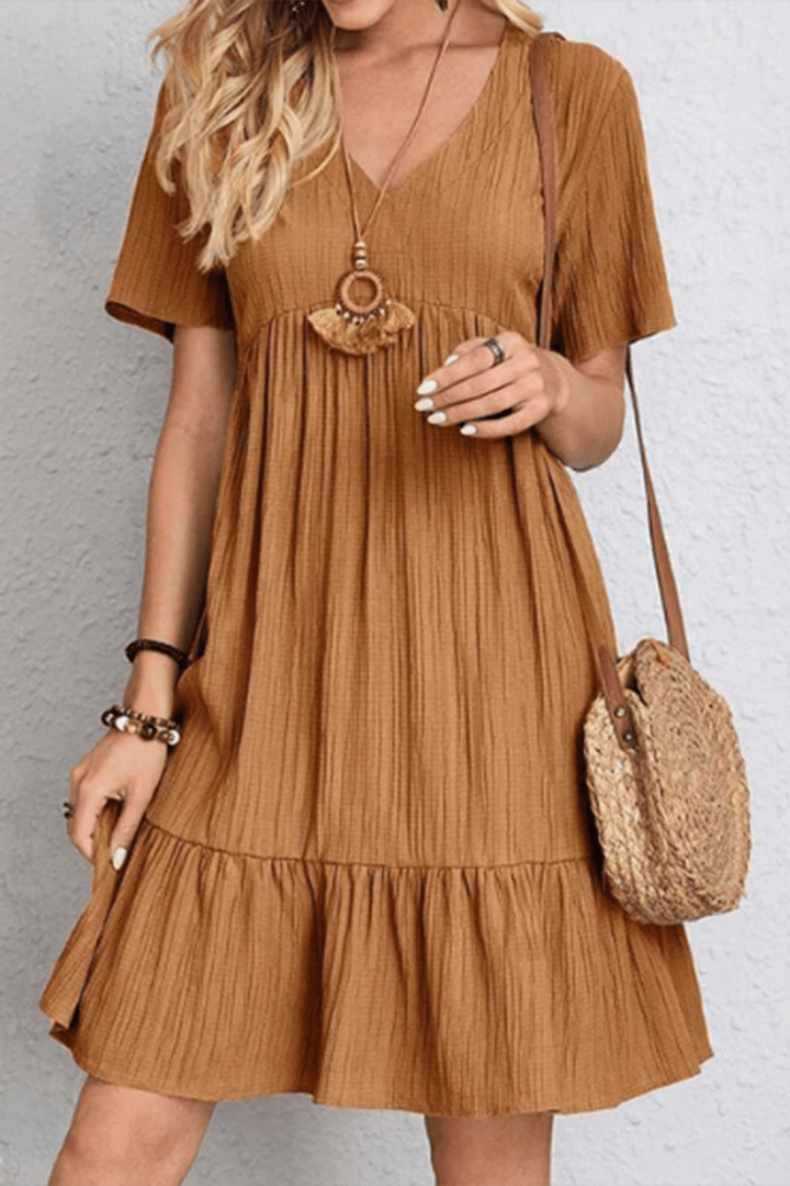 Elegant Casual Dress for Autumn Comfort in Eco-Friendly Fabric 1