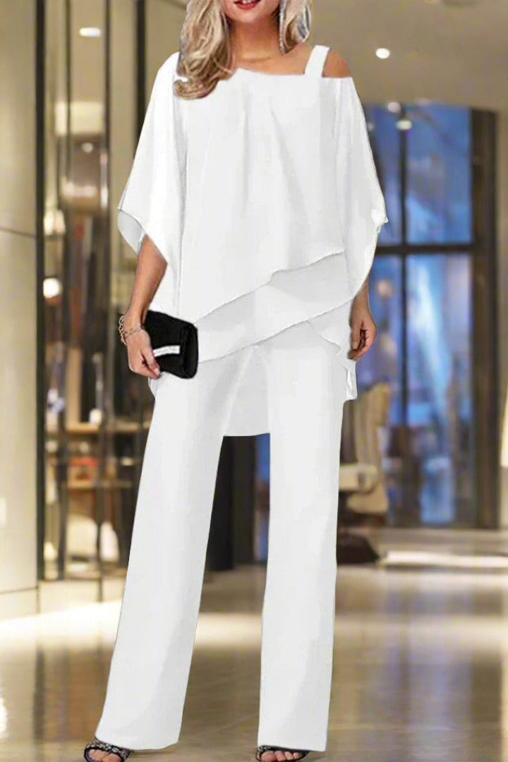 Elegant Chiffon Two Piece Set for Effortless Day-to-Night Style 2