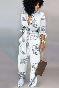 Elegant Cotton Jumpsuit with V-Neck and Lace-Up Detail for Effortless Style 2