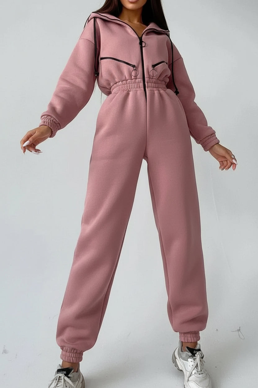 Elegant Cozy Jumpsuit with Sleek Silhouette for Effortless Style 1