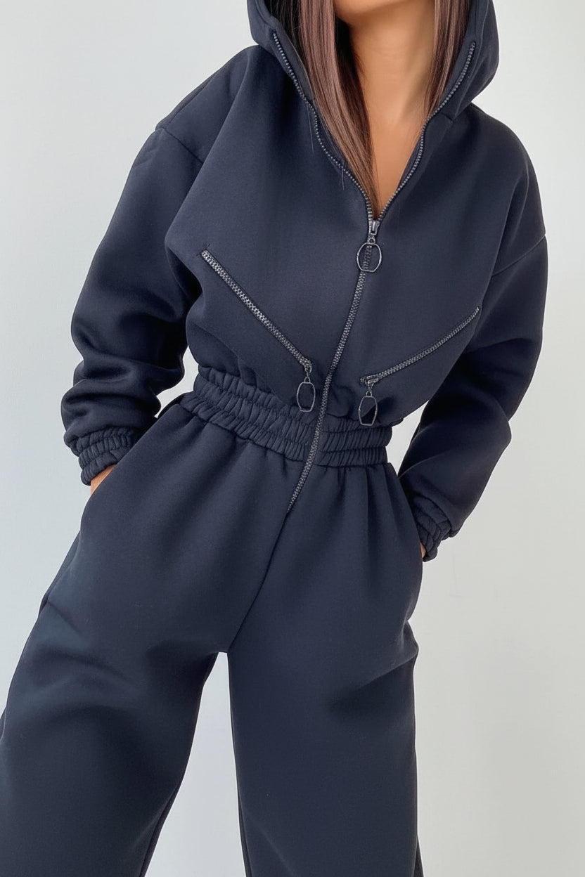 Elegant Cozy Jumpsuit with Sleek Silhouette for Effortless Style 3