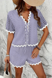 Elegant Crochet Two-Piece Set for Spring Styling 1