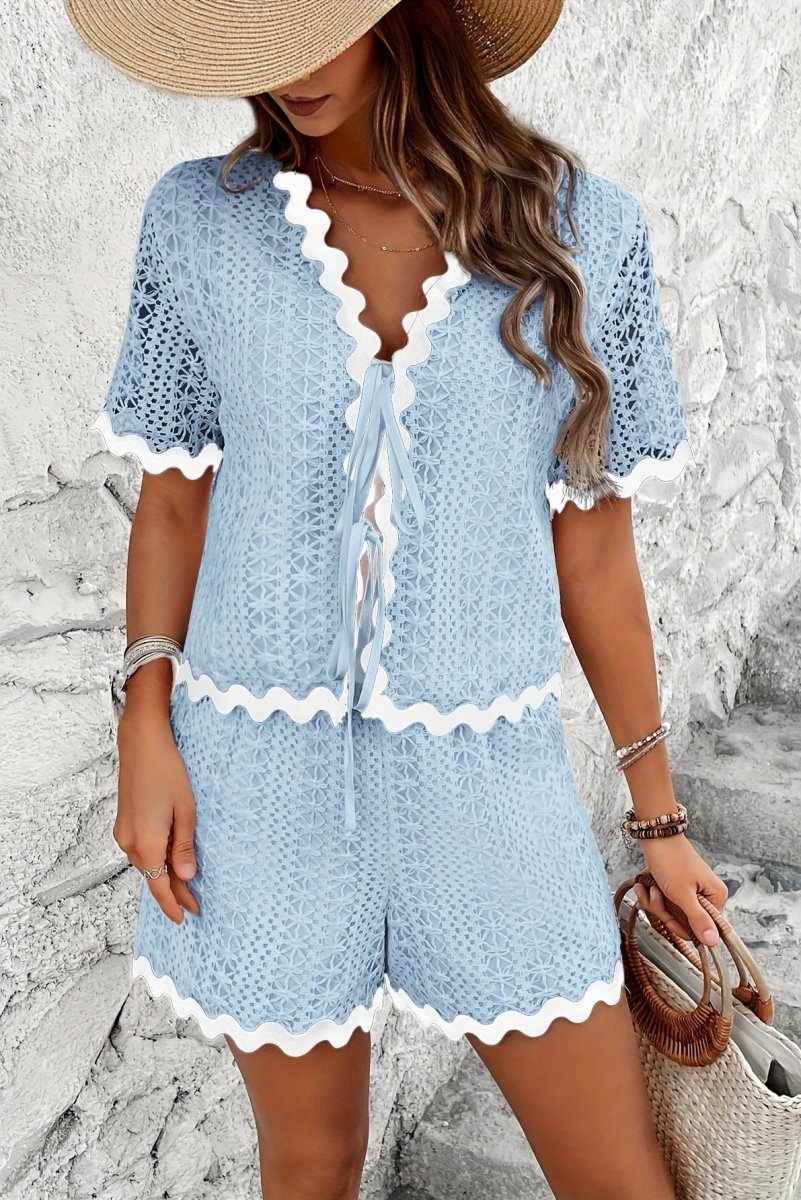 Elegant Crochet Two-Piece Set for Spring Styling 5