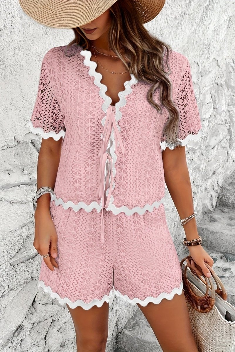 Elegant Crochet Two-Piece Set for Spring Styling 6