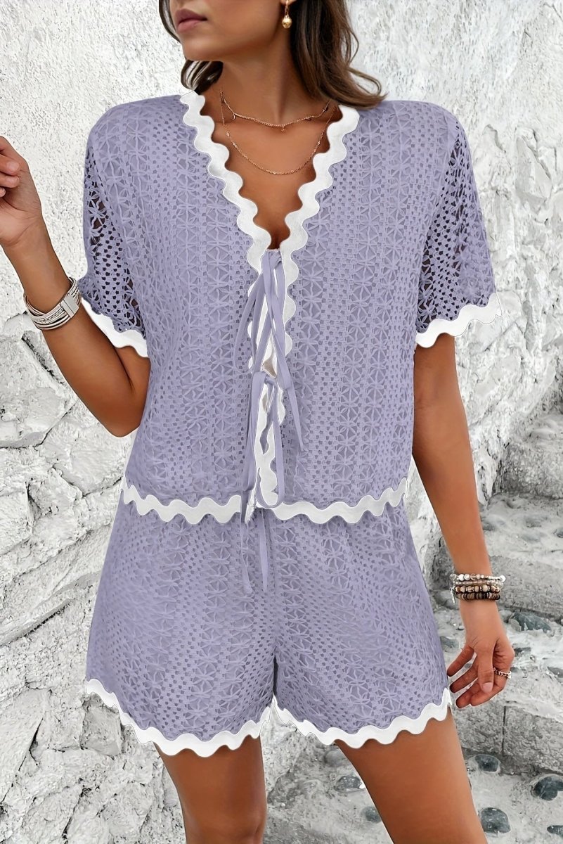 Elegant Crochet Two-Piece Set for Spring Styling 7