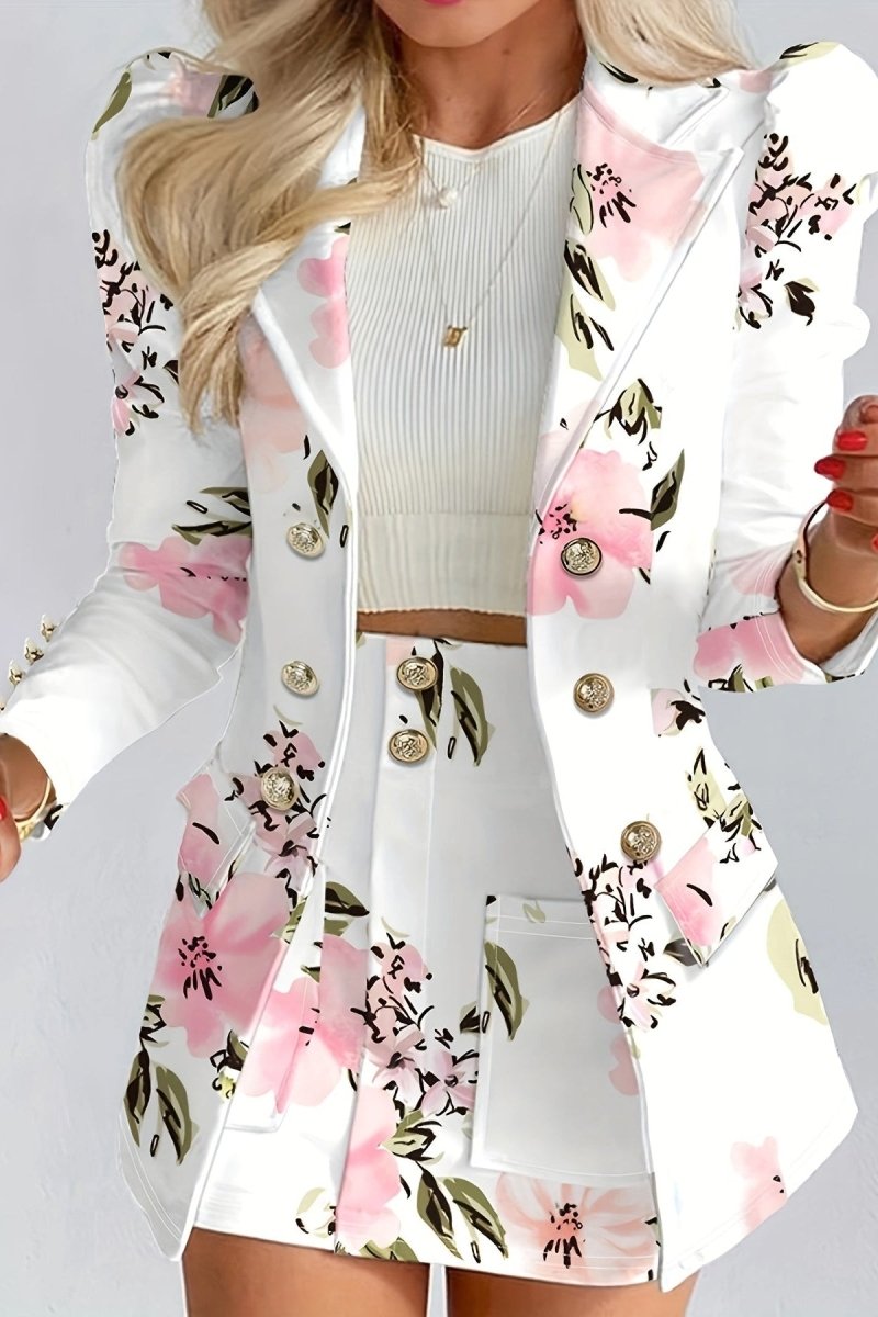Elegant Floral Suit Set for Sophisticated Style 0